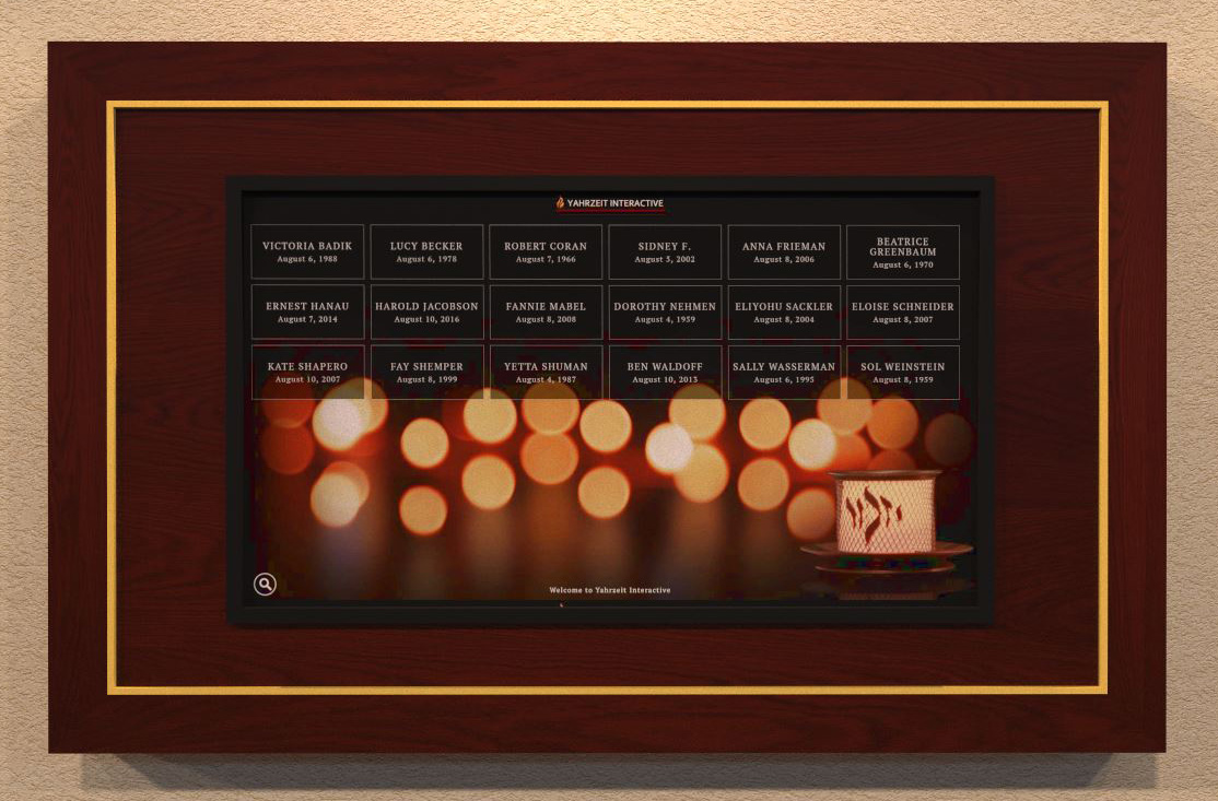 Beautiful Custom Yahrzeit Memorials