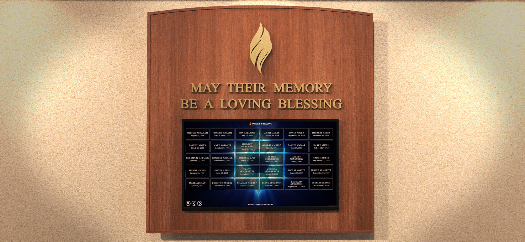 Yahrzeit Memorial Picture Frame