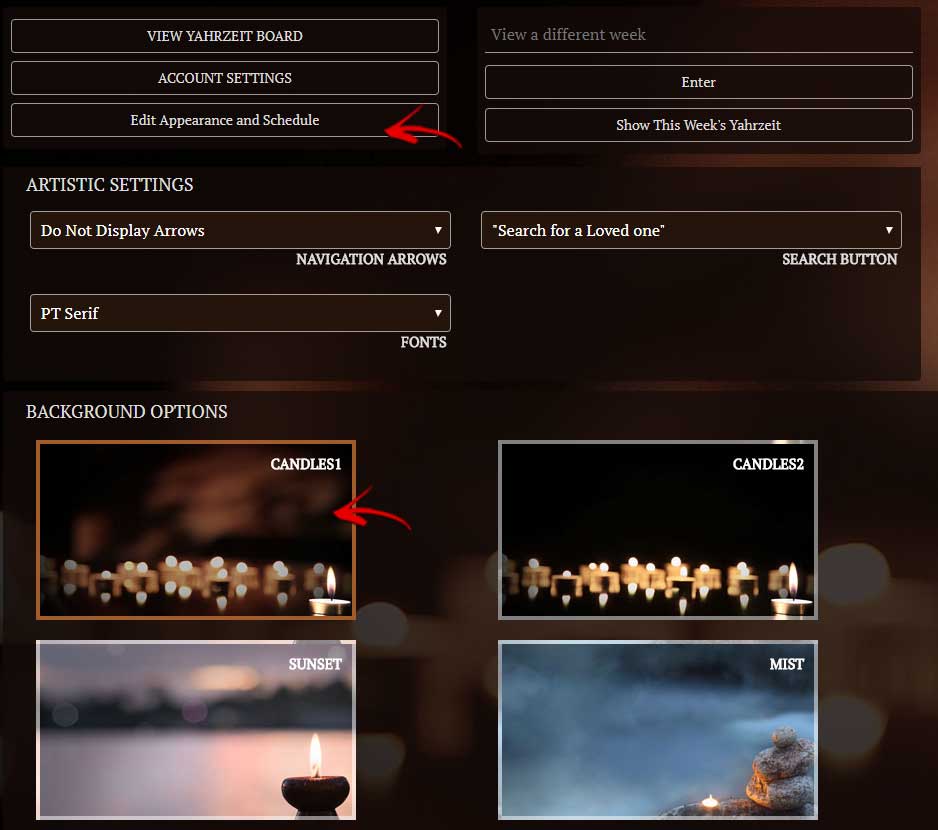 Changing Backgrounds and Layouts