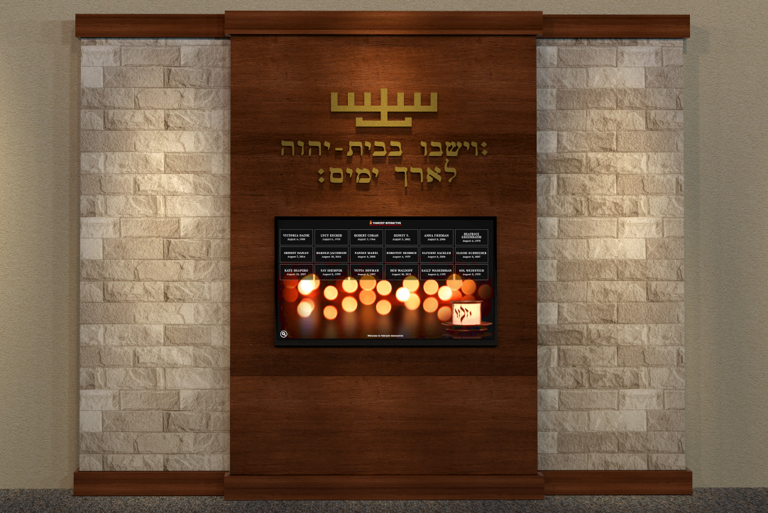 Beautiful Custom Yahrzeit Memorials