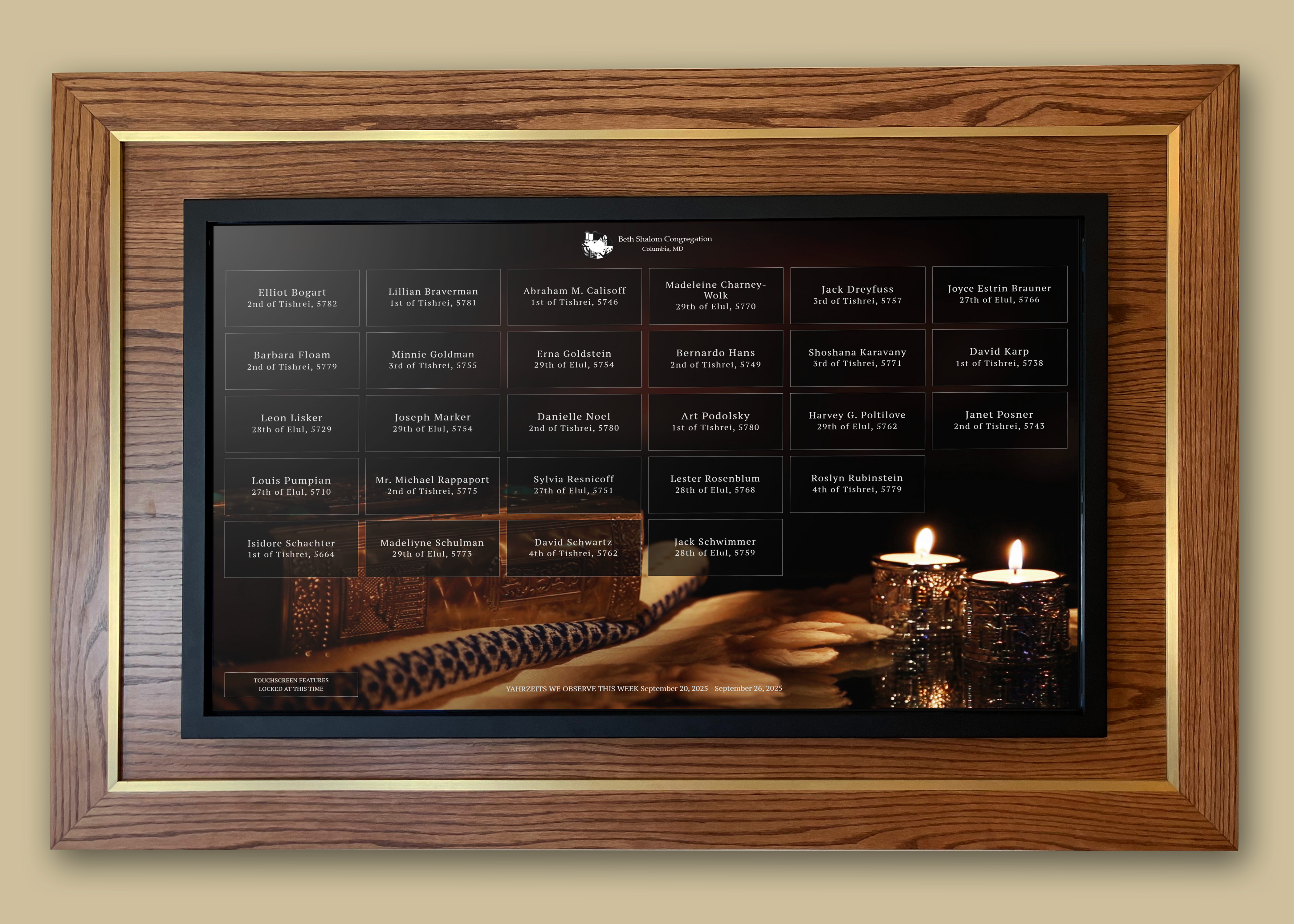 Beth Shalom Congregation Installation